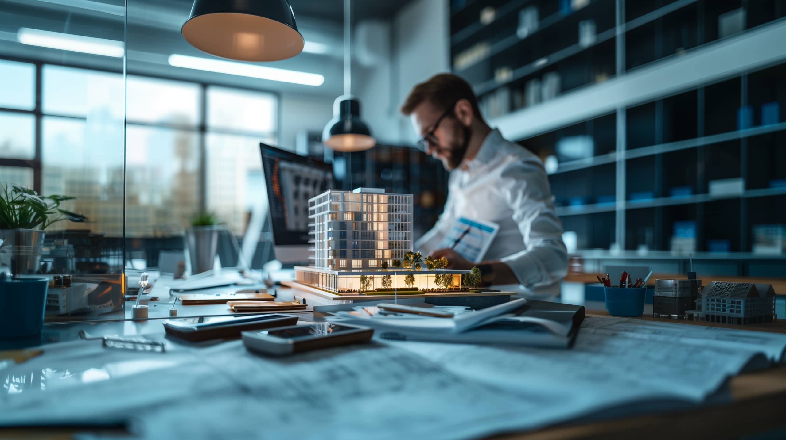 Pracownik w biurze